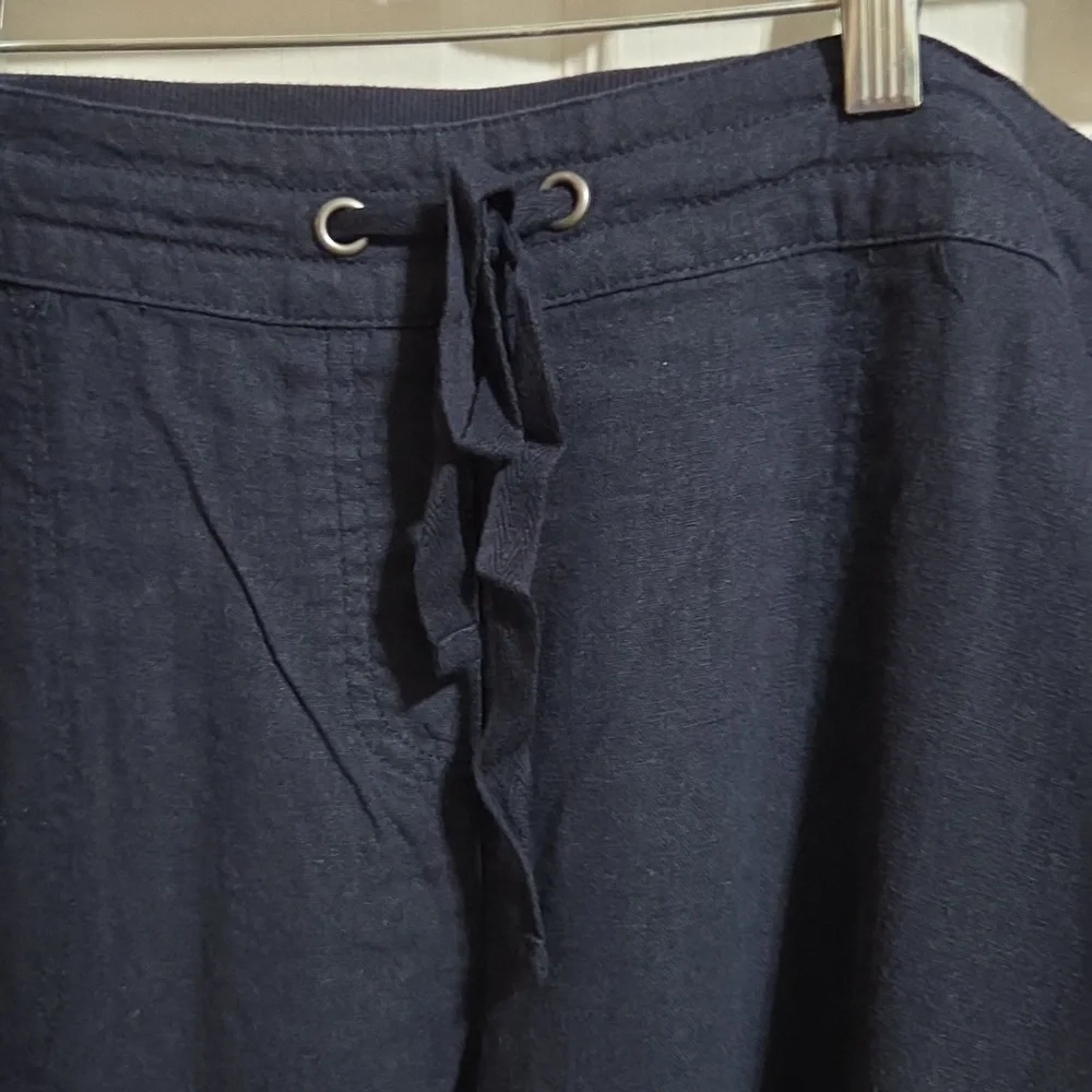 Per Se Women's Navy Wide Leg Pants Size 1X - Picture 2 of 6